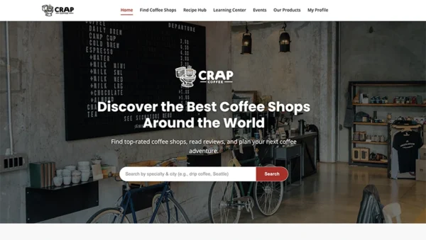 Crap Coffee Website Project